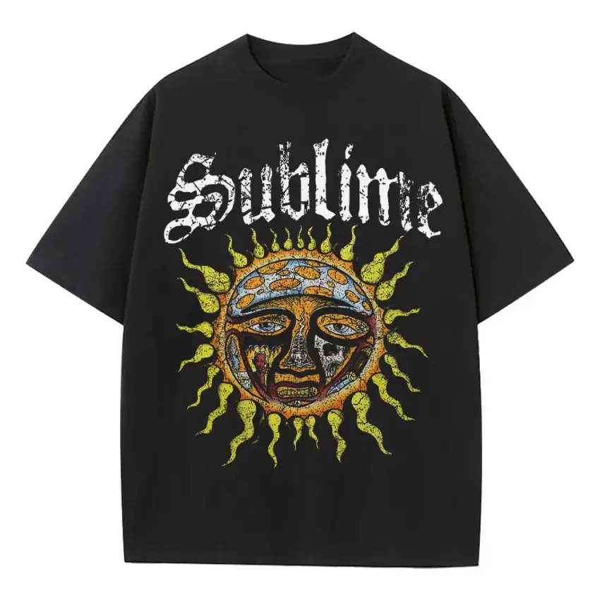 Sublime 40oz To Freedom Heavyweight Oversized Black Graphic Tee