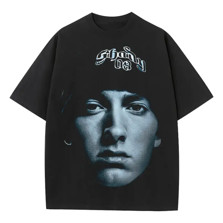 The Real Slim Shady Heavyweight Oversized Black Graphic Tee