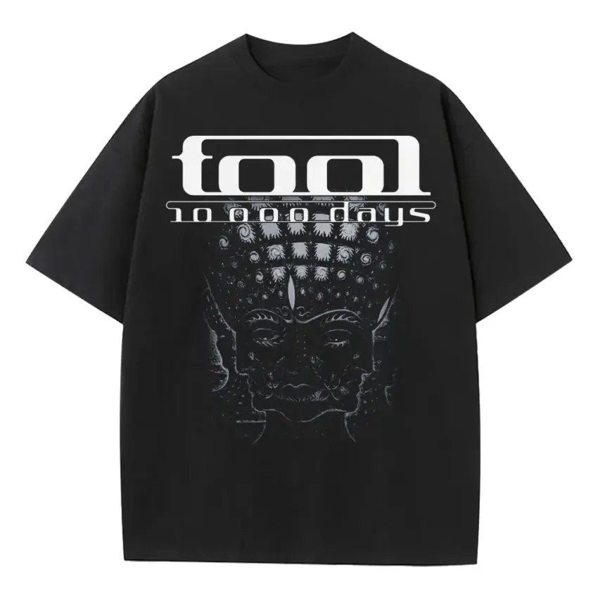 Tool 10000 Days Heavyweight Oversized Black Graphic Tee