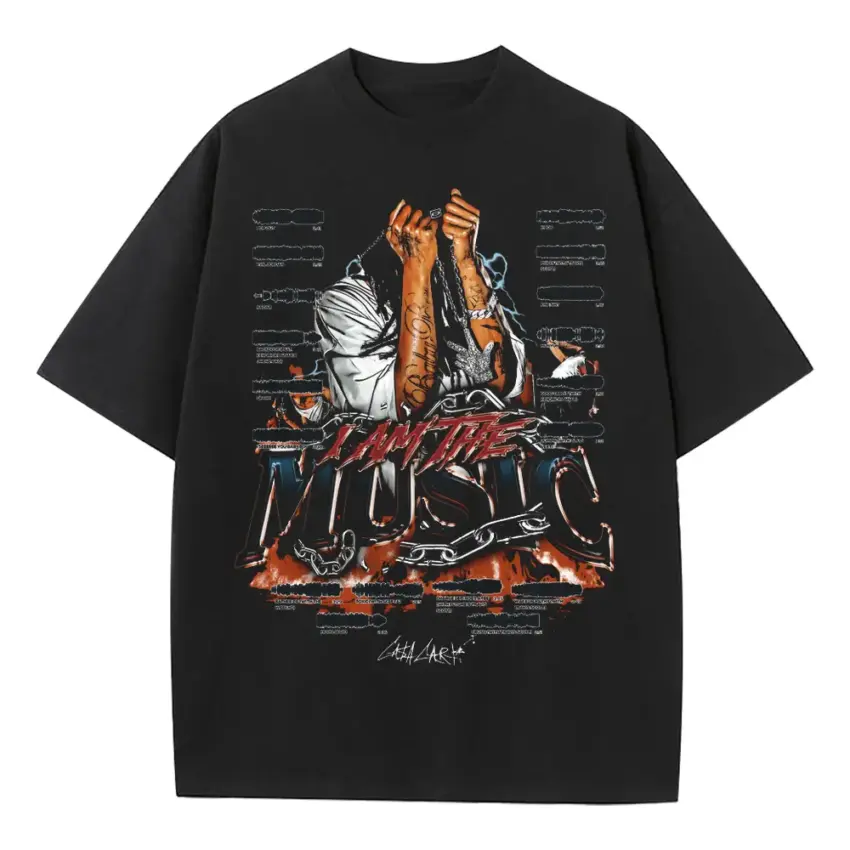 Worlds Most Dangerous Group Heavyweight Oversized Black Graphic Tee