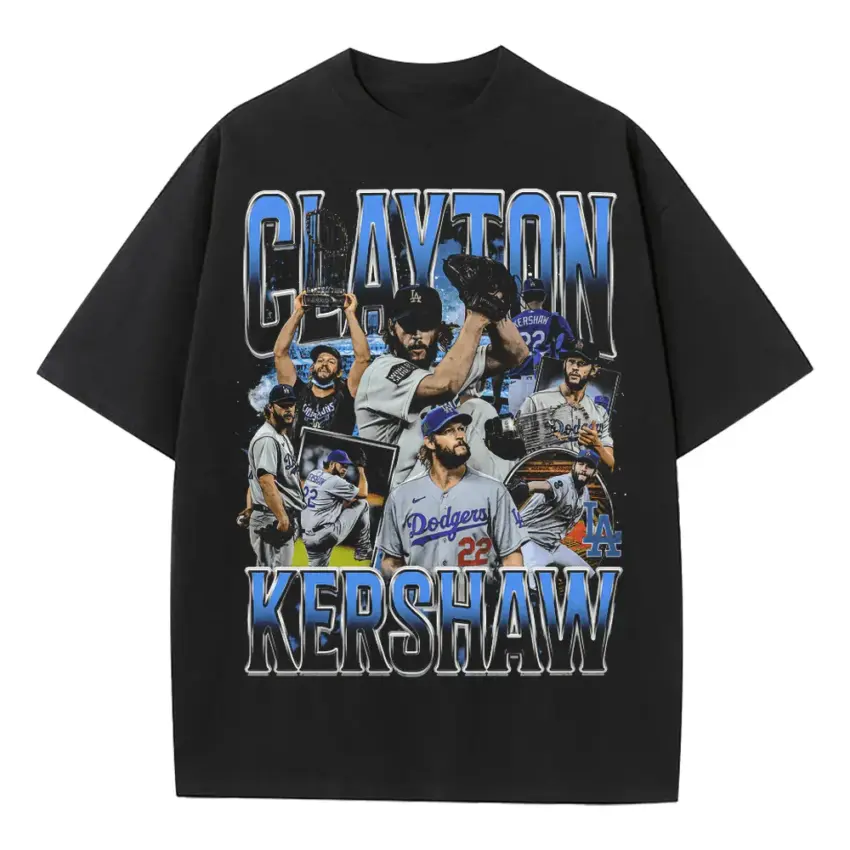 Kershaw The LA Ace Heavyweight Oversized Black Graphic Tee