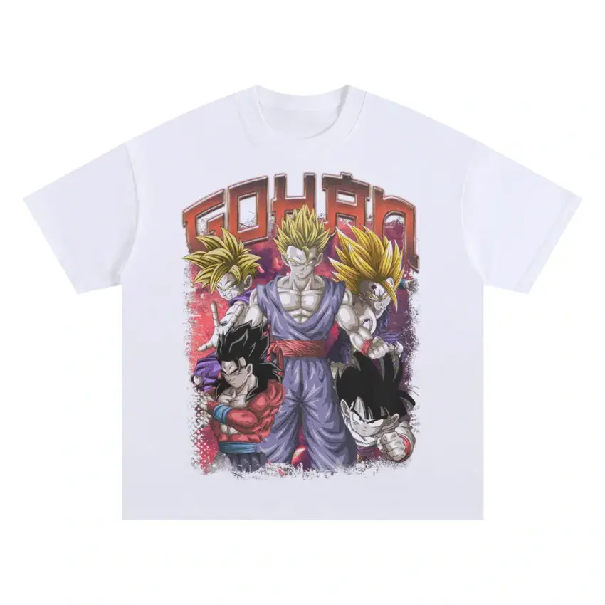Ascended Warrior Wrath Oversized White Graphic Tee