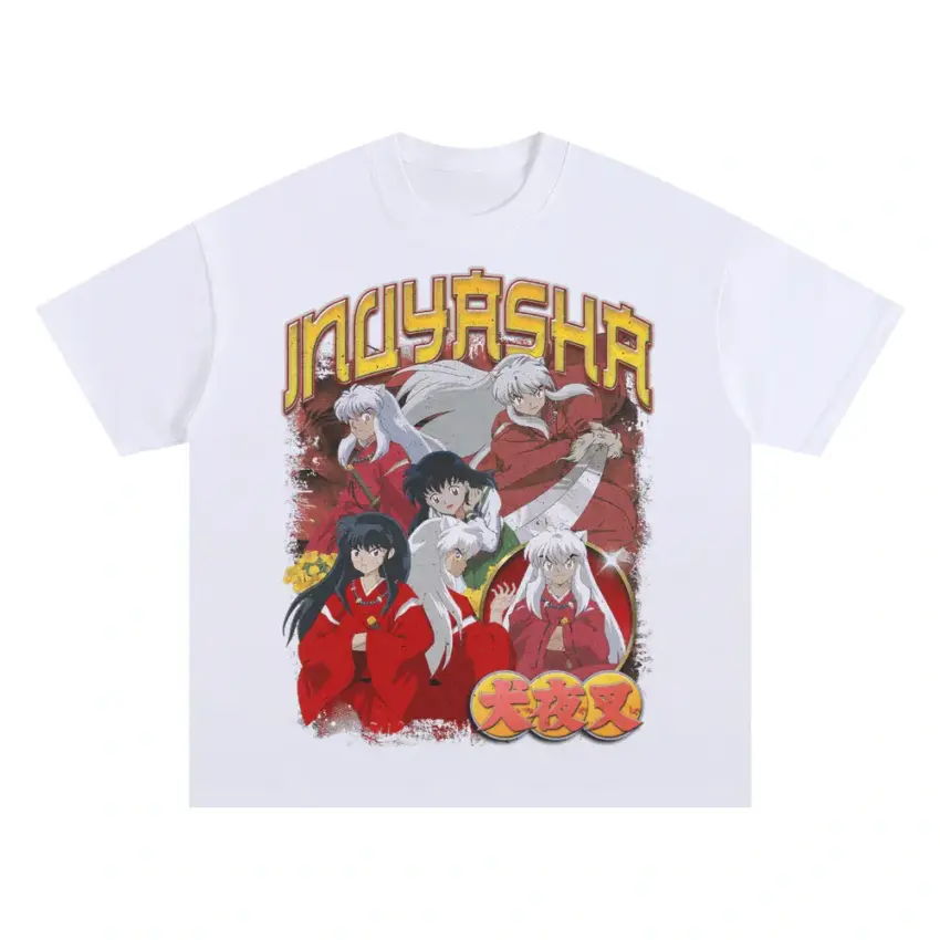 Feudal Fairy Tale Oversized White Graphic Tee