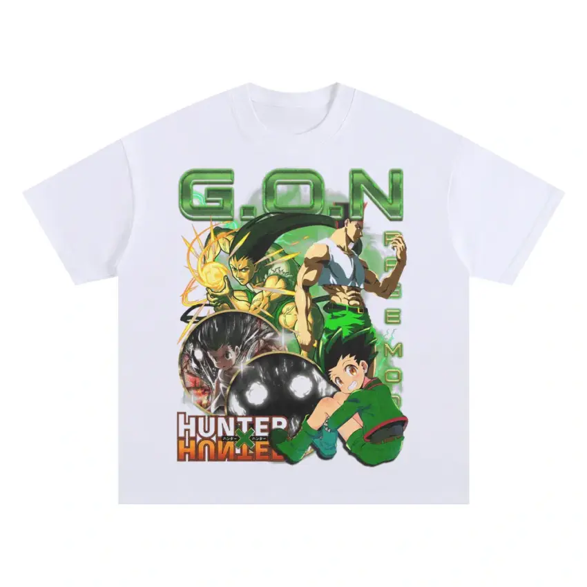 Hunter And Friend Oversized White Graphic Tee
