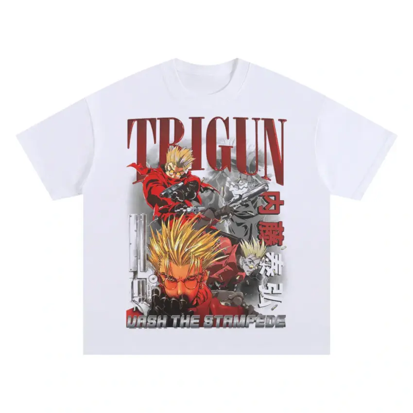 Love And Peace Stampede Oversized White Graphic Tee