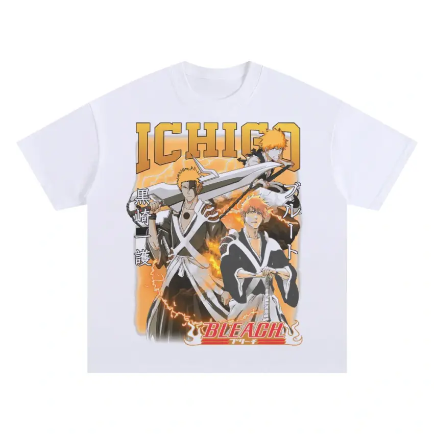 Soul Reaper Odyssey Oversized White Graphic Tee