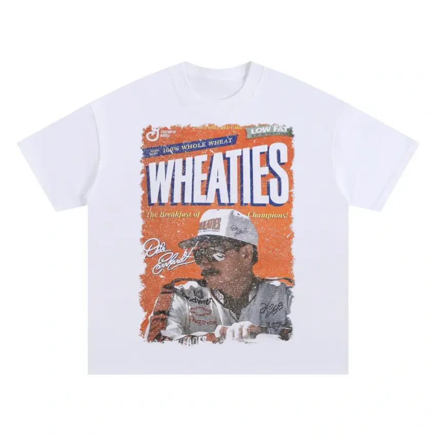 Wendell Scott The Pioneer Oversized White Graphic Tee