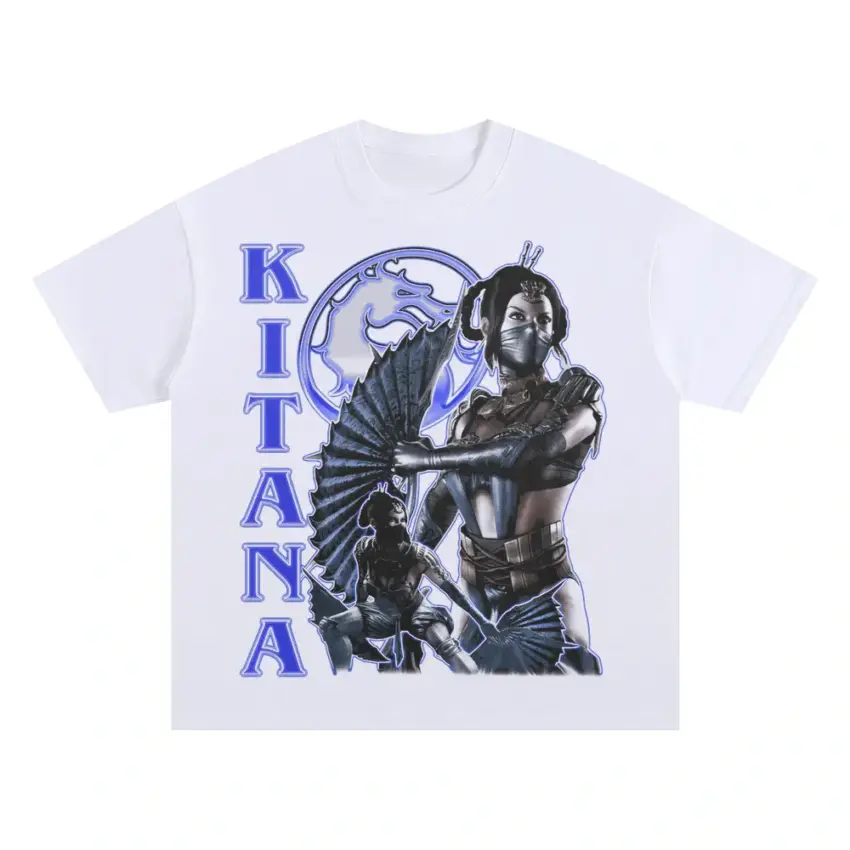 Kitana Princess Of Edenia Oversized White Graphic Tee