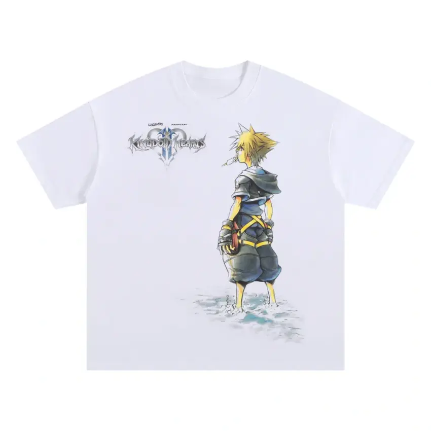 Sora Simple And Clean Oversized White Graphic Tee