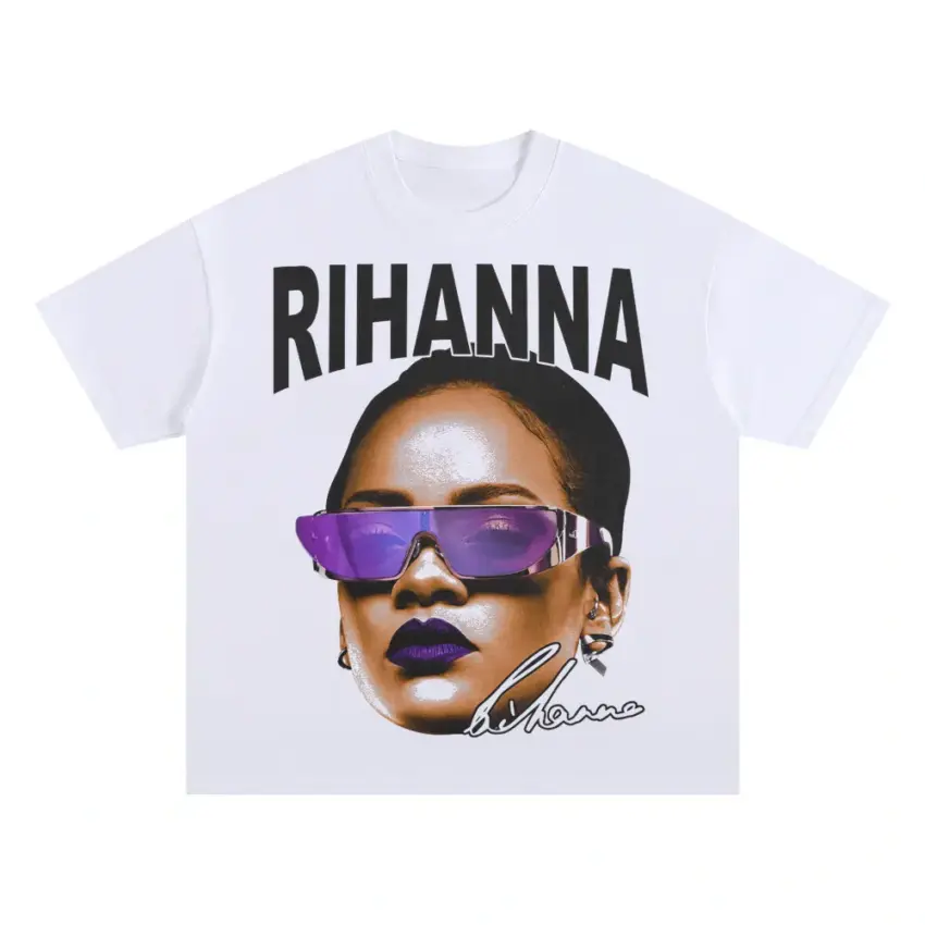 Bad Gal Shades Oversized White Graphic Tee