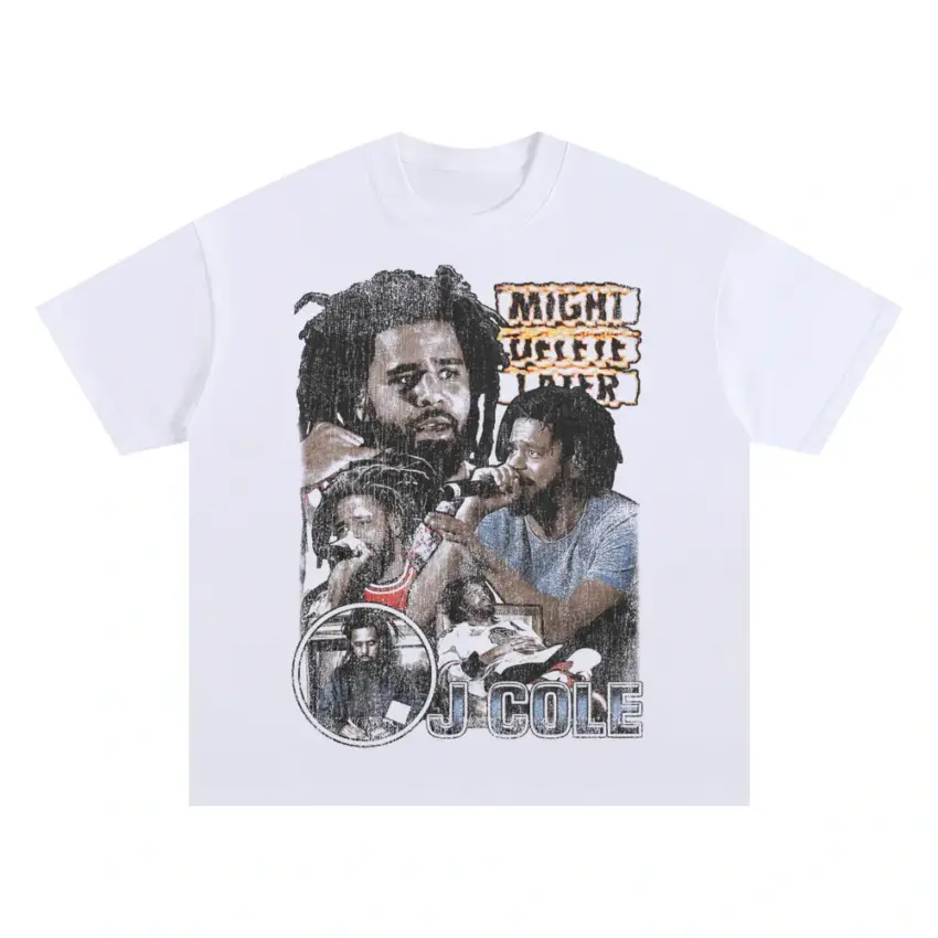 Dreamville Chronicles Oversized White Graphic Tee