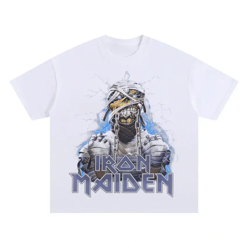 Powerslave Pharaoh Oversized White Graphic Tee