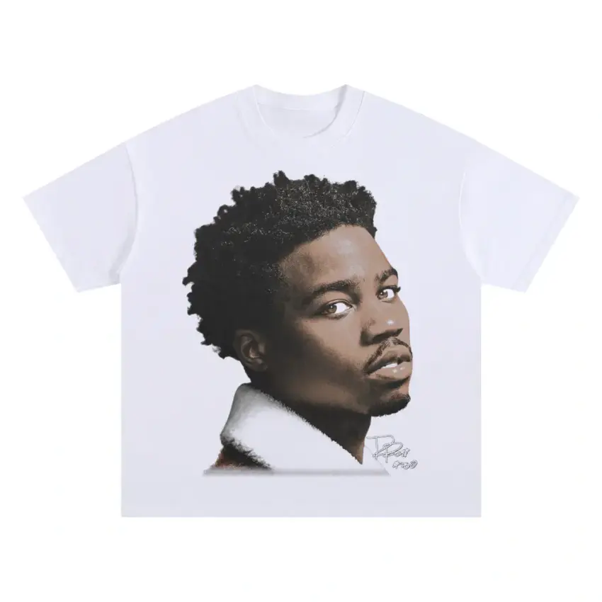 The Box Star Oversized White Graphic Tee