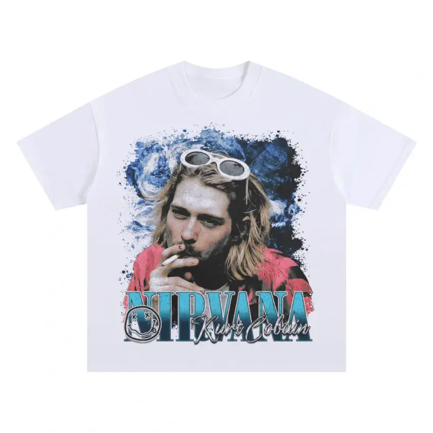 Teen Spirit Aura Oversized White Graphic Tee