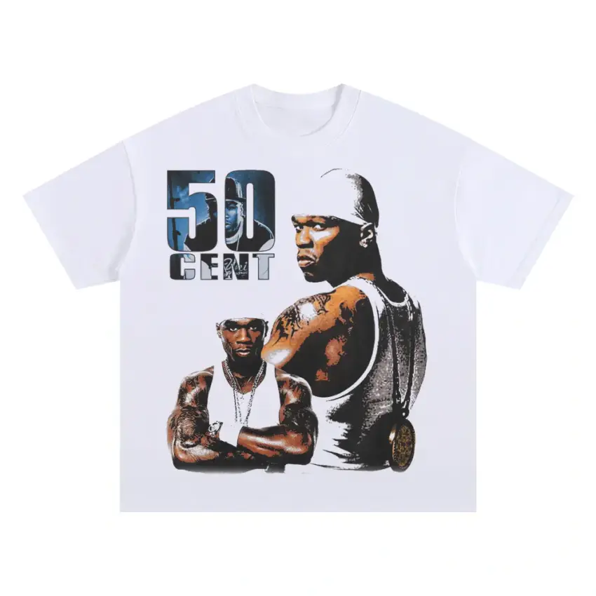 The Massacre King Oversized White Graphic Tee