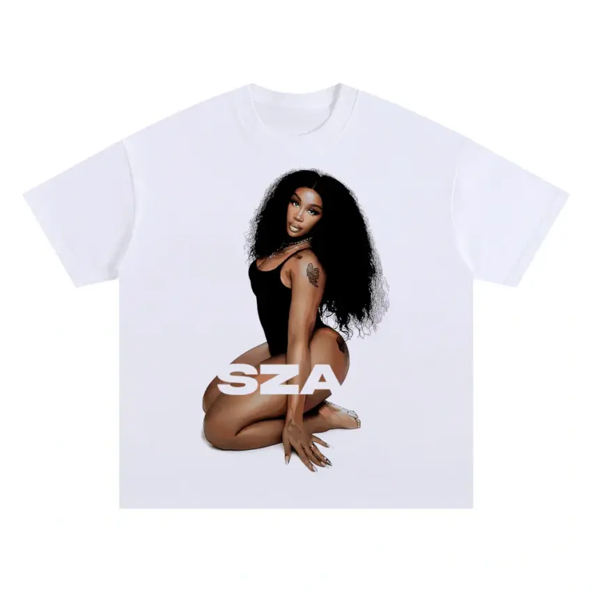 The Weekend Vibe Oversized White Graphic Tee