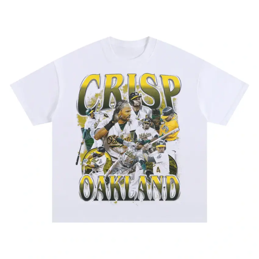 Oakland Original Crisp Oversized White Graphic Tee