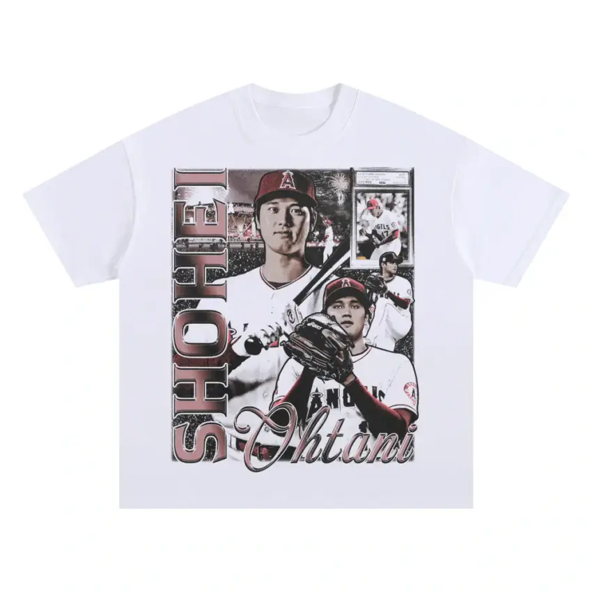 Shohei Ohtani Angel Greatness Oversized White Graphic Tee