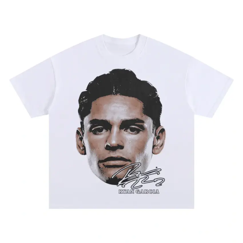 Garcia Focused Intensity Oversized White Graphic Tee