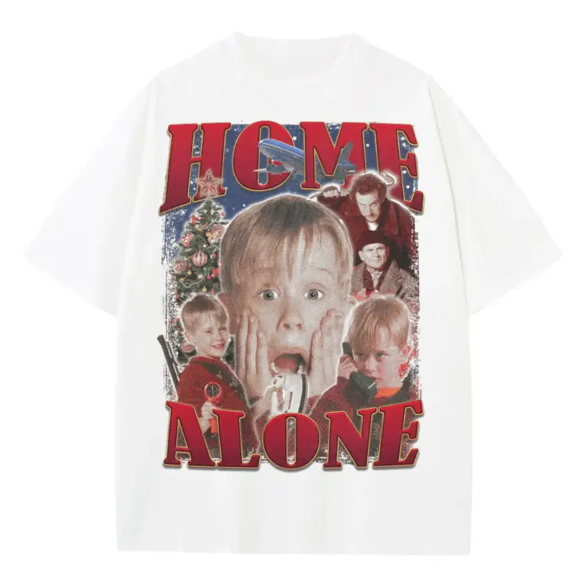 This Is My House Heavyweight Oversized White Graphic Tee