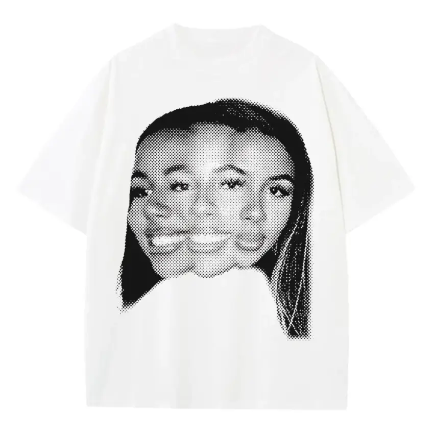 Invasion Of Privacy Heavyweight Oversized White Graphic Tee