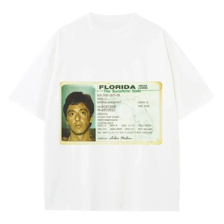 Scarface ID Heavyweight Oversized White Graphic Tee