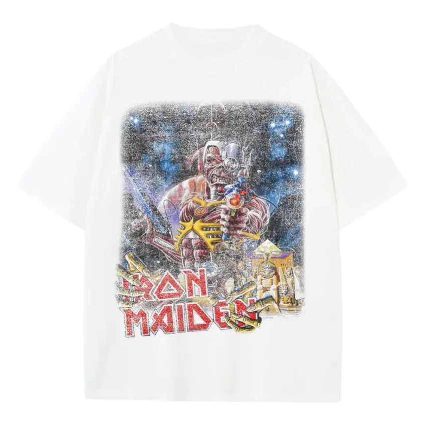 Slam Dunk Maiden Heavyweight Oversized White Graphic Tee