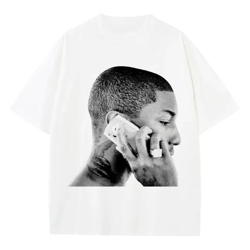 Take Care Era Heavyweight Oversized White Graphic Tee