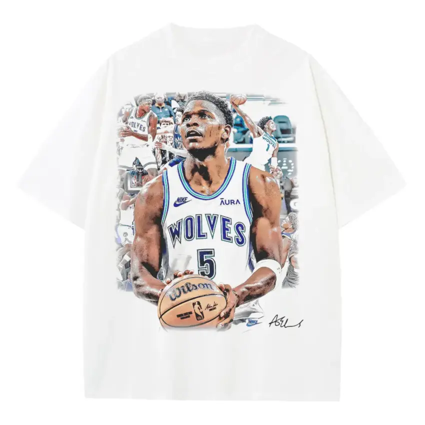 Wolves Howl Heavyweight Oversized White Graphic Tee