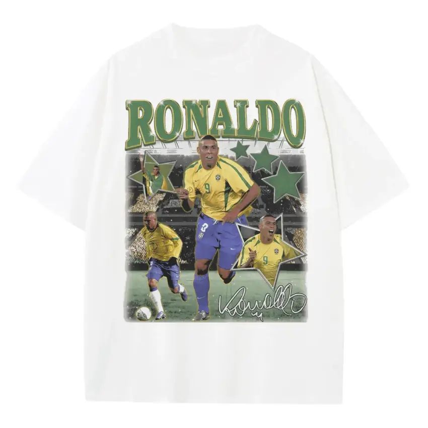 O Fenomeno'S Legacy Heavyweight Oversized White Graphic Tee