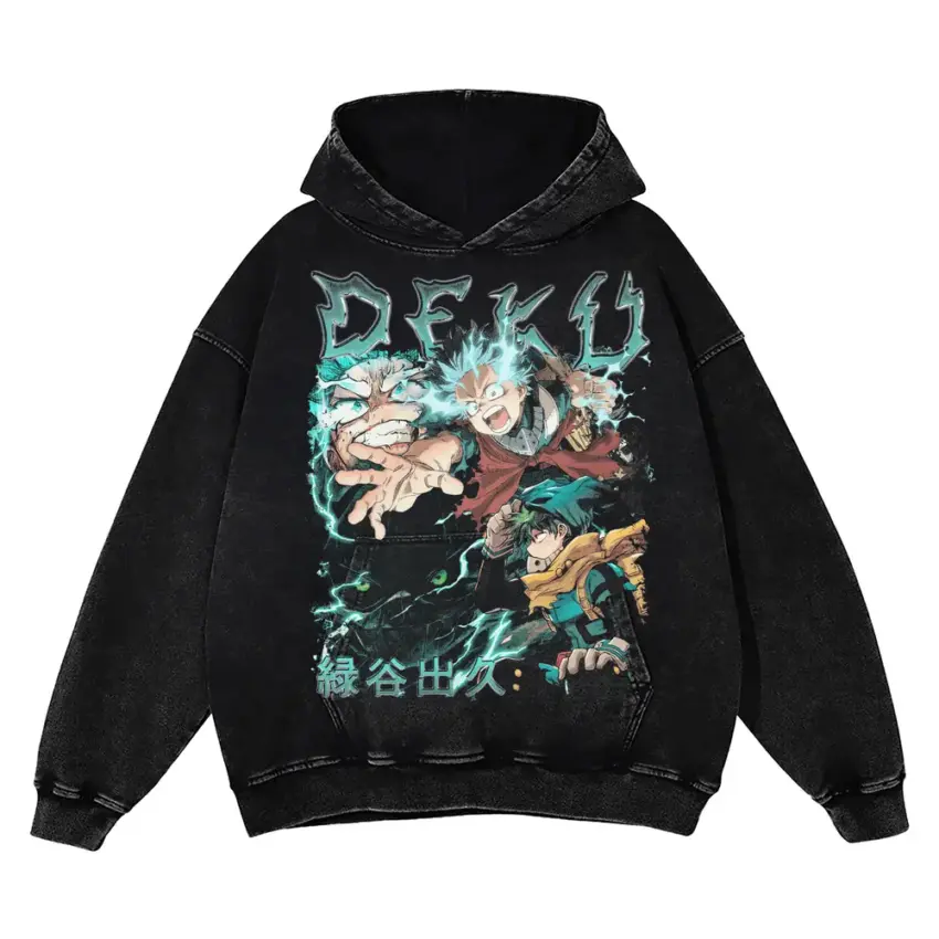 Go Beyond Plus Ultra Aicd Wash Oversized Hoodie
