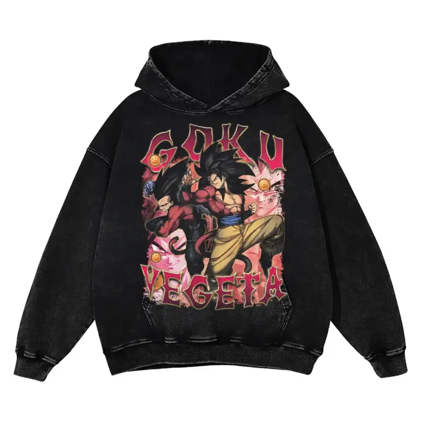Rivalry Of Ages Aicd Wash Oversized Hoodie