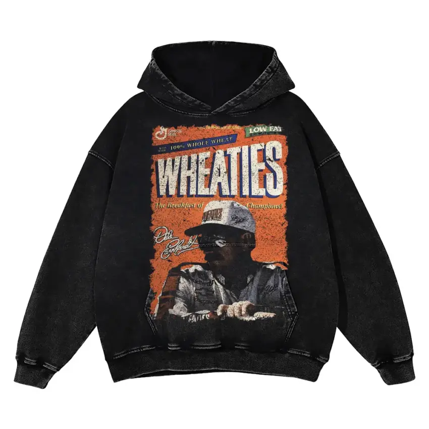 Wheaties Wendell Scott Pioneer Aicd Wash Oversized Hoodie
