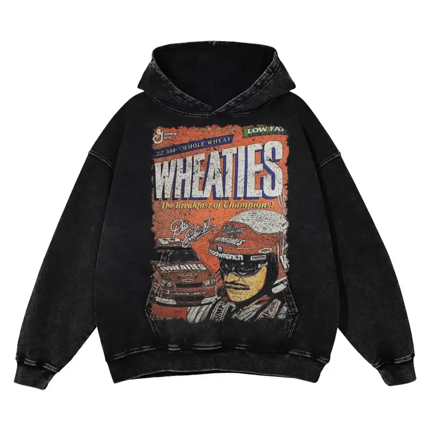 Wheaties Ayrton Senna Legend Aicd Wash Oversized Hoodie