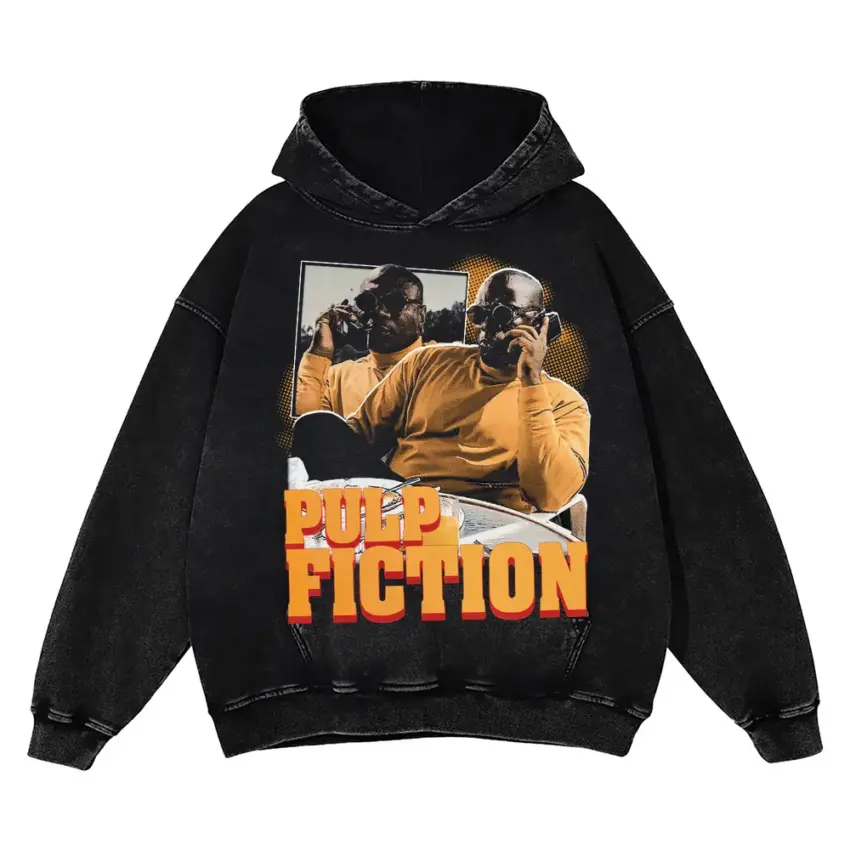 Bad Mother Fuckers Aicd Wash Oversized Hoodie