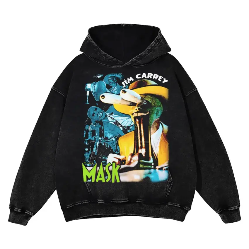 Somebody Stop Me Aicd Wash Oversized Hoodie