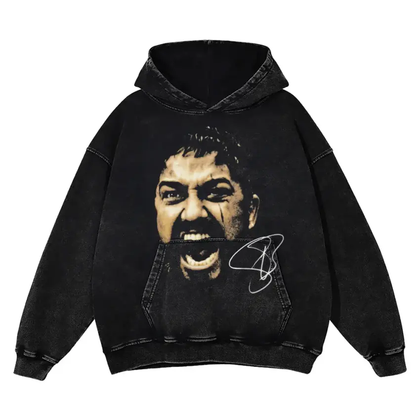 The Dragon Aicd Wash Oversized Hoodie
