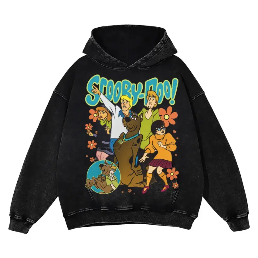 The Mystery Gang Aicd Wash Oversized Hoodie