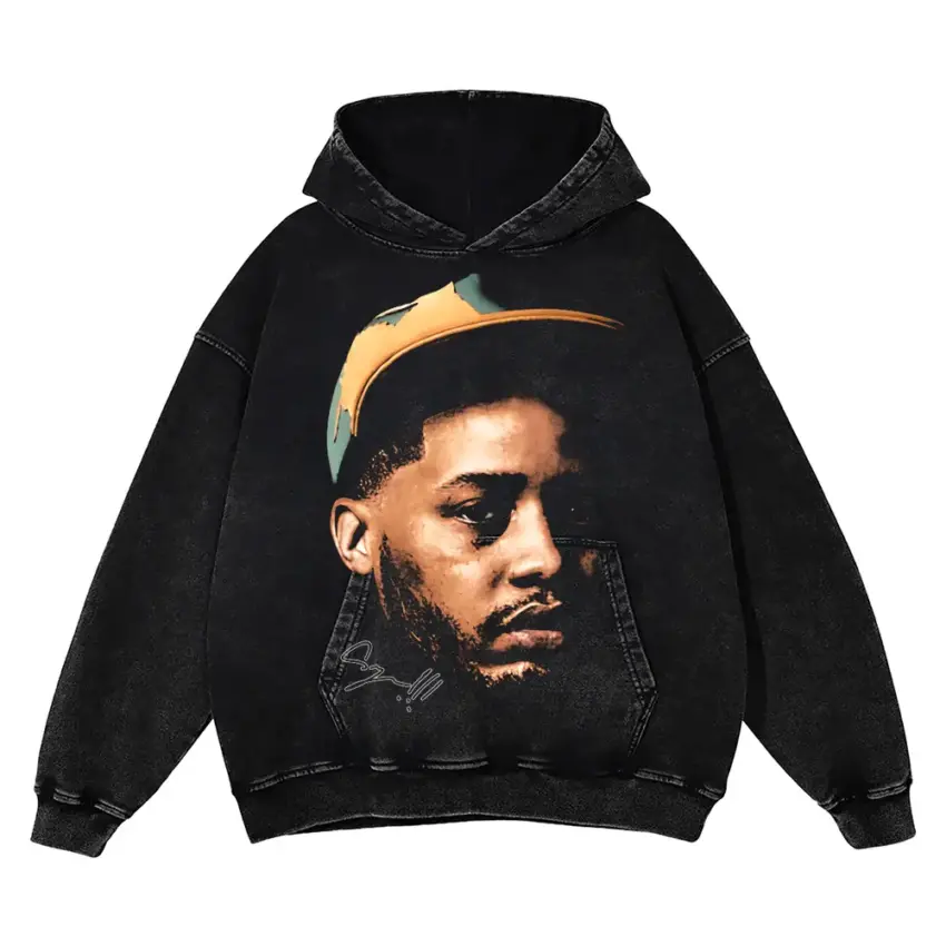 808 Mafia Boss Aicd Wash Oversized Hoodie