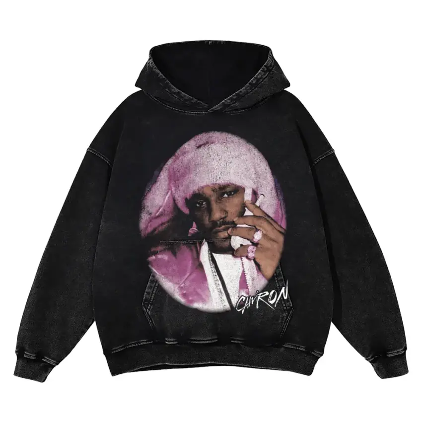 EST Gee I Never Felt Nun Aicd Wash Oversized Hoodie