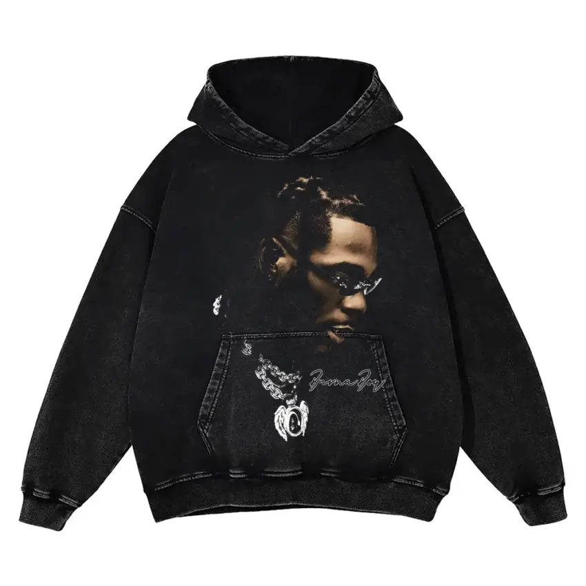 Father Of 4 Aicd Wash Oversized Hoodie