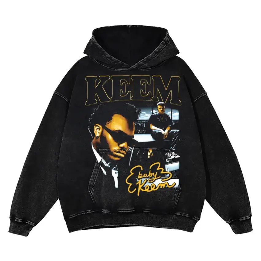 Family Ties Aicd Wash Oversized Hoodie