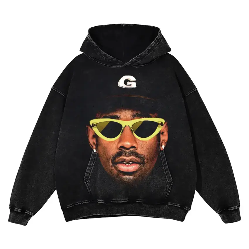 Golf Le Fleur Aicd Wash Oversized Hoodie