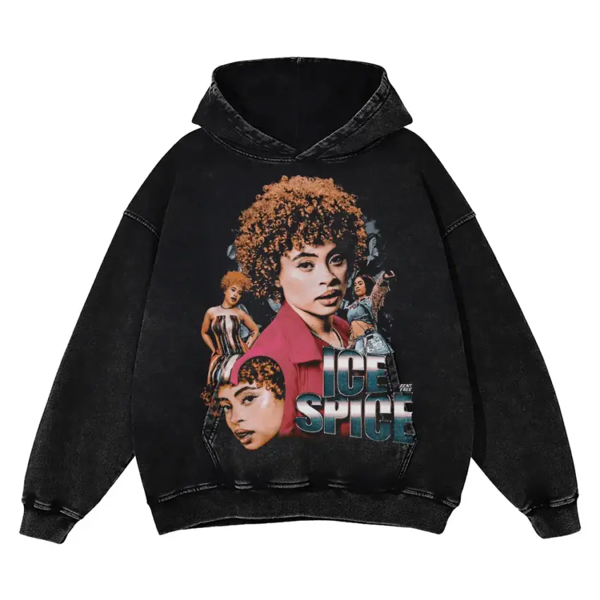 Ice Spice Princess Diana Aicd Wash Oversized Hoodie