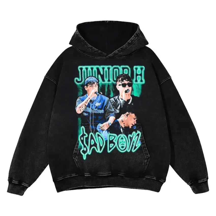 Junior H Sad Boyz 4 Life Aicd Wash Oversized Hoodie