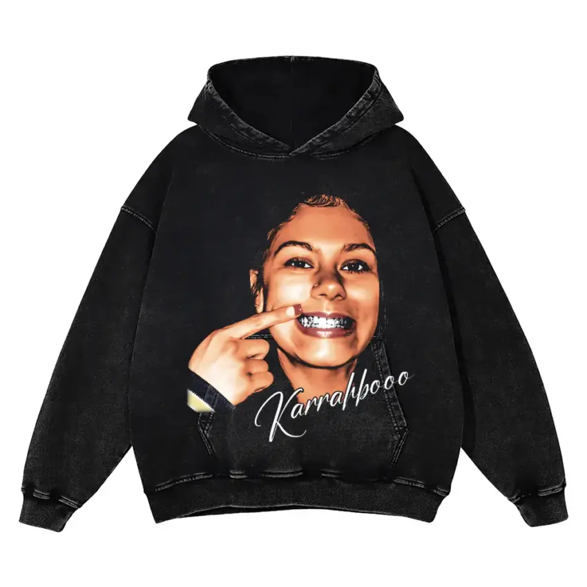 Killa Kerry Aicd Wash Oversized Hoodie