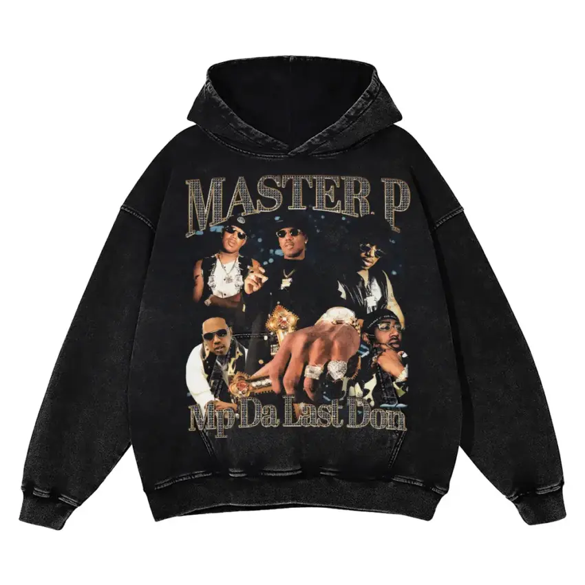 Master P Da Last Don Aicd Wash Oversized Hoodie