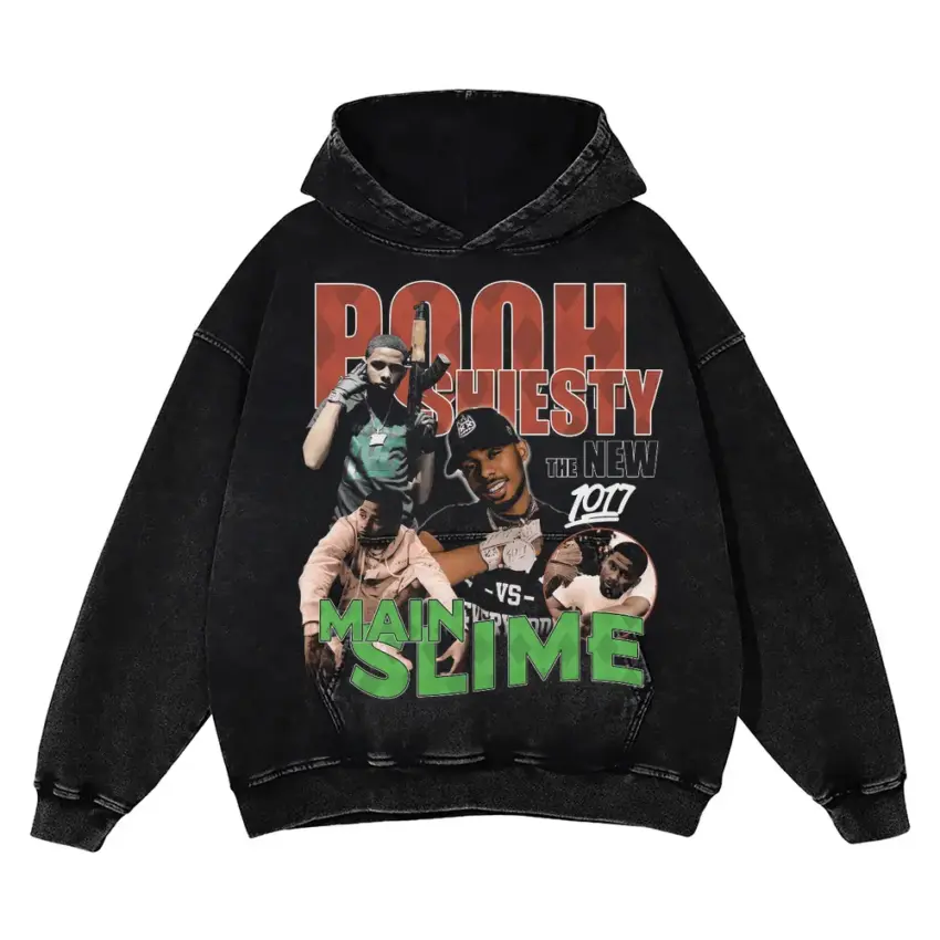Pooh Shiesty Shiesty Season Aicd Wash Oversized Hoodie