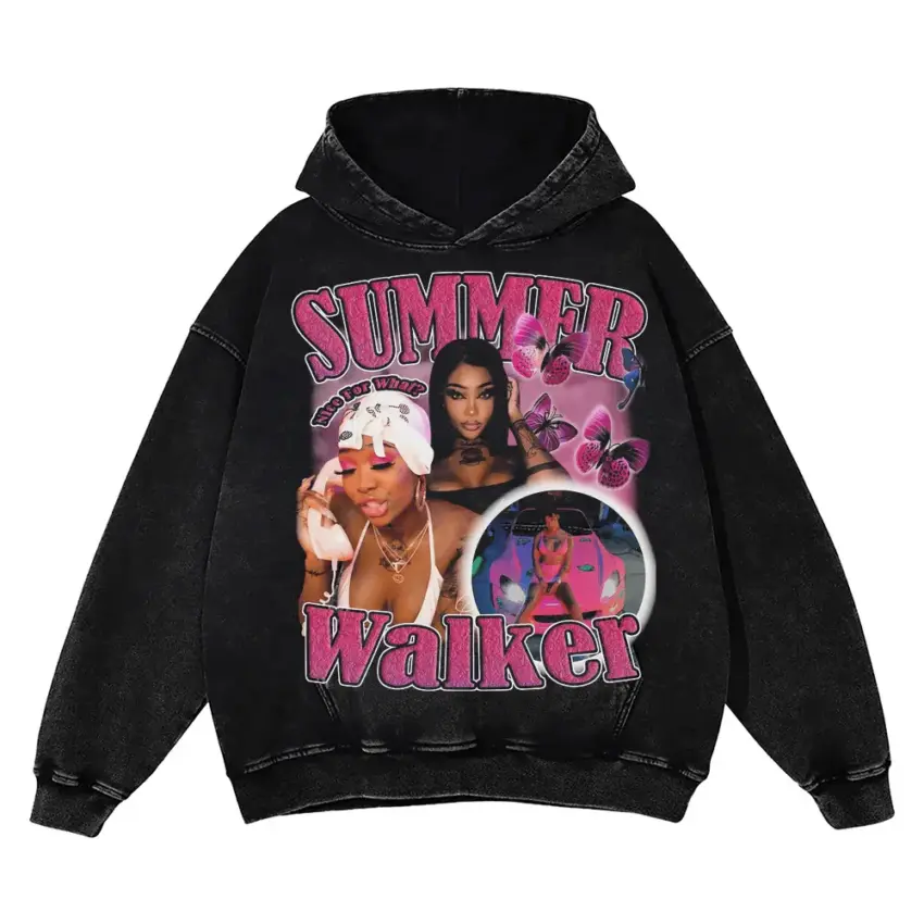 Summer Walker Over It Aicd Wash Oversized Hoodie