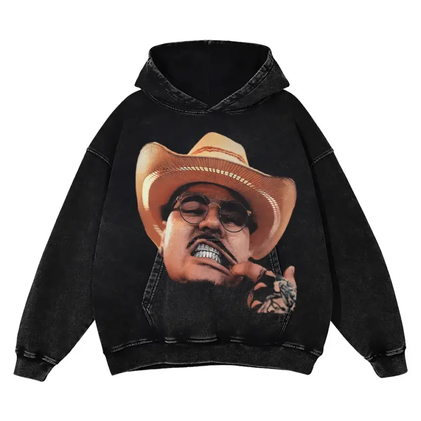 That Mexican OT Cowboy Aicd Wash Oversized Hoodie